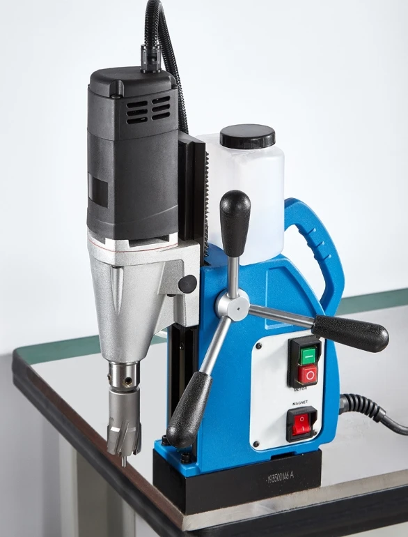 Portable Magnetic Drill Machine 13000N Force 38mm Capacity Dual Voltage Metal Steel Drilling