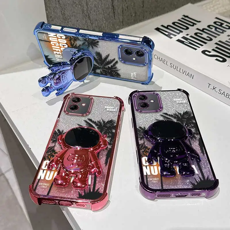 حافظة عصرية لأشجار جوز الهند عند غروب الشمس بتصميم مرن مضادة للخدش وحامل مصنوعة لهاتف Galaxy A04 مثالية لهاتف Galaxy A M #6