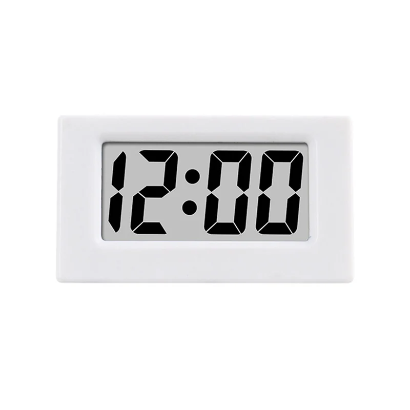 DIGIT-2X Mini Clock Triangle LED Screen Lectronic Digital Alarm Screen Desktop Clock For Home Office Table Bedroom Decor White
