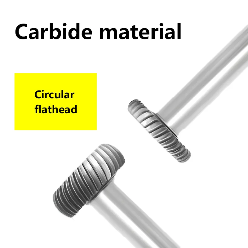 Imagem -04 - Cabeça Chata Cabeça de Moagem Fresa Arquivo Giratório do Carboneto tipo t Aço do Tungstênio Arco do Metal Arquivo Giratório