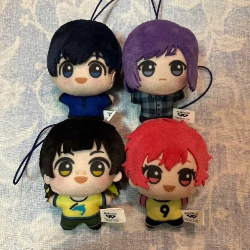 Autentyczny pluszowy brelok Bandai Blue Lock, anime, gadżety promocyjne, Isagi Yoichi, Nagi Seishiro, Mikage Reo, Rin Itoshi, Itoshi Sae