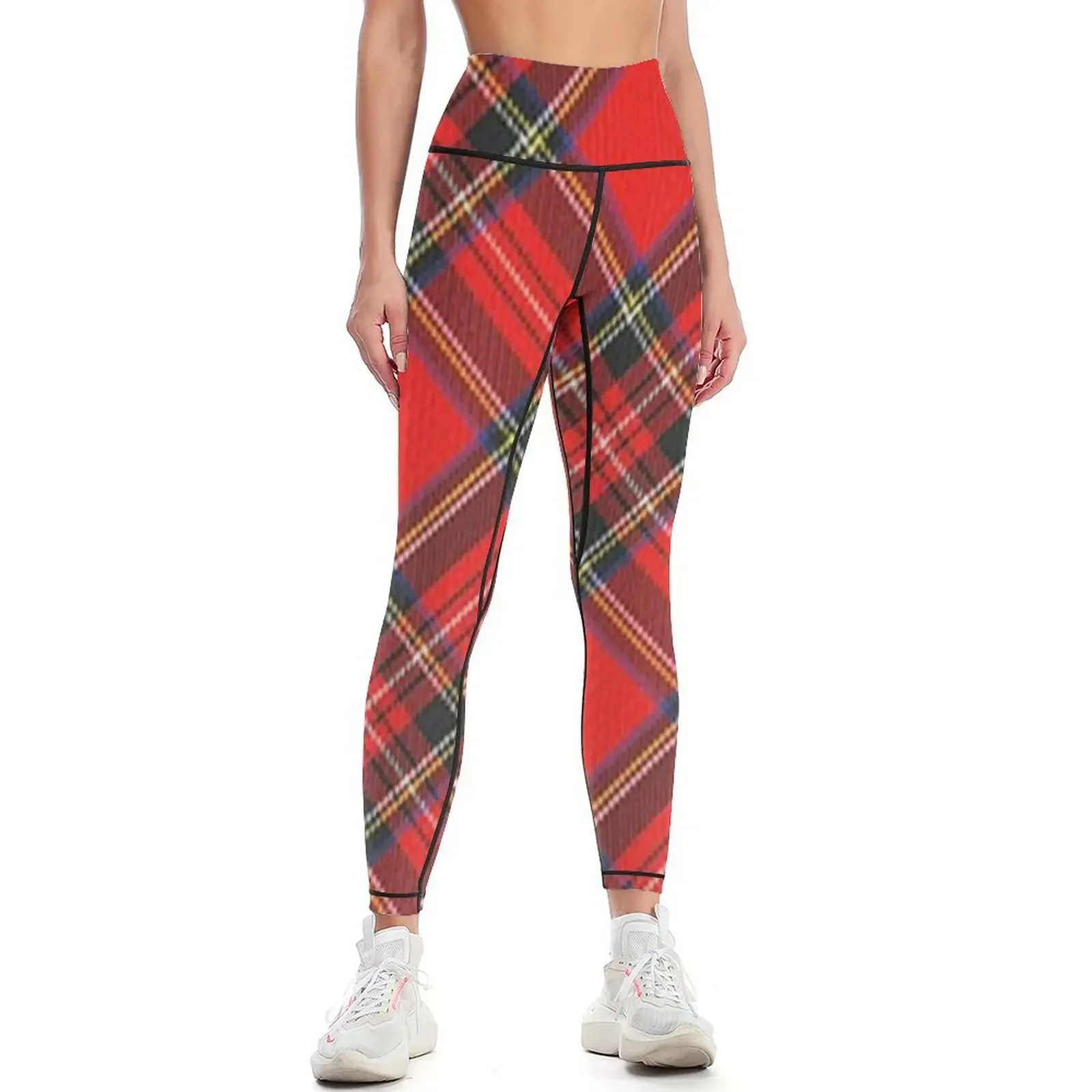 

Royal Stewart Tartan Print Leggings Women's sports Women's high waist Sports pants for sportswear for gym Womens Leggings