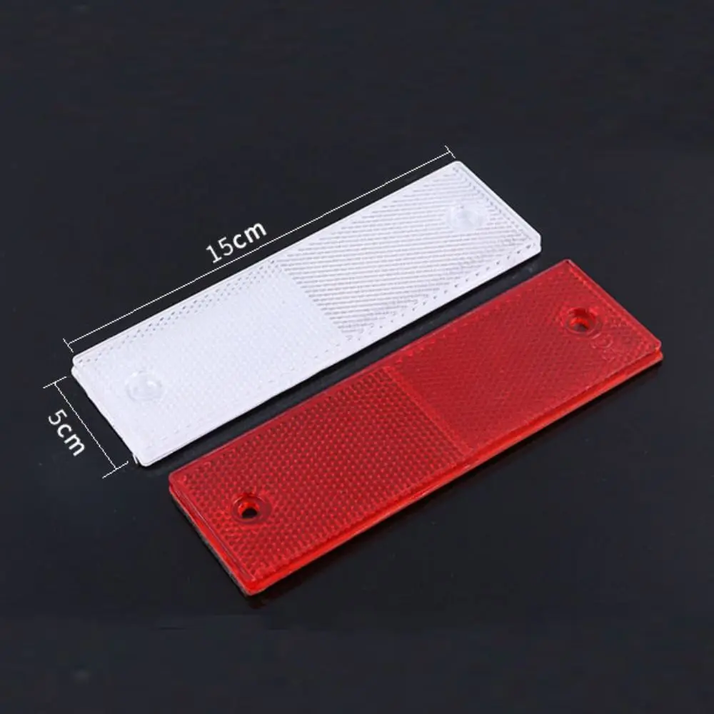 15CM Triangle Warning Reflector New Reflective Sign Board 2 Styles Rear Light Warning Strip Reflector Sticker Outdoor Safety