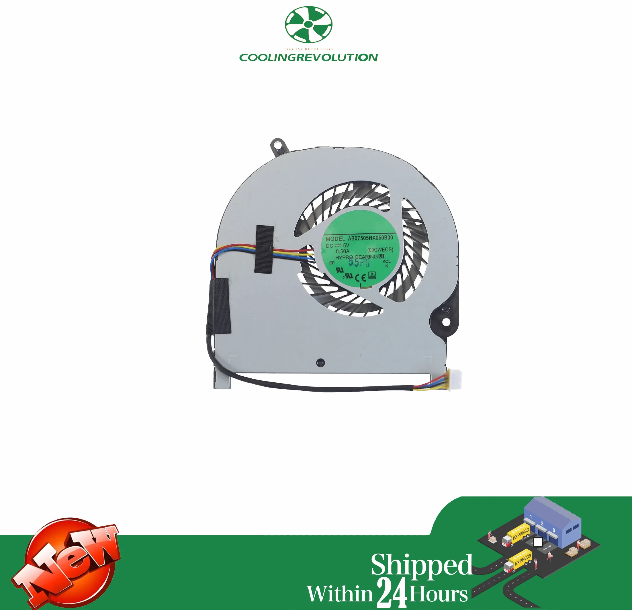 Вентилятор охлаждения процессора ноутбука AB07505HX050B00