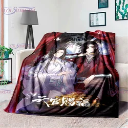 Popular Heaven Official's Blessing Blanket Tian Guan Ci Fu Anime Printed Blankets Warm Throw Blankets Bedding Lounge Fans Gift