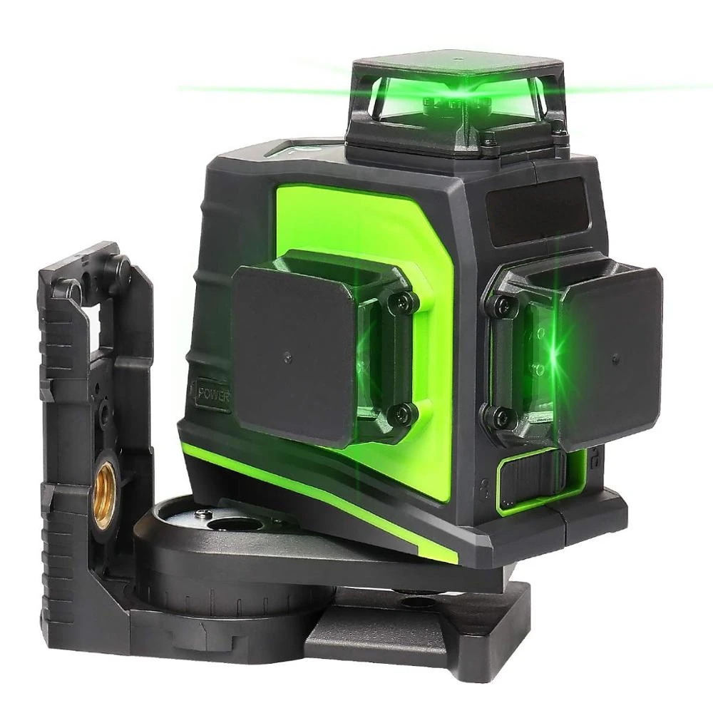 Self-leveling Laser With Rechargeable Lithium Battery,Outdoor Pulse Mode Green Beam 3D Laser Level