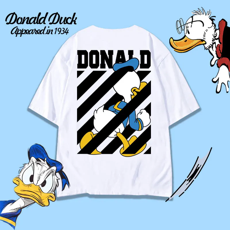 Disney Donald Duck joint short sleeve T-shirt women's summer loose casual shirt ins fashion cotton niche T-shirt