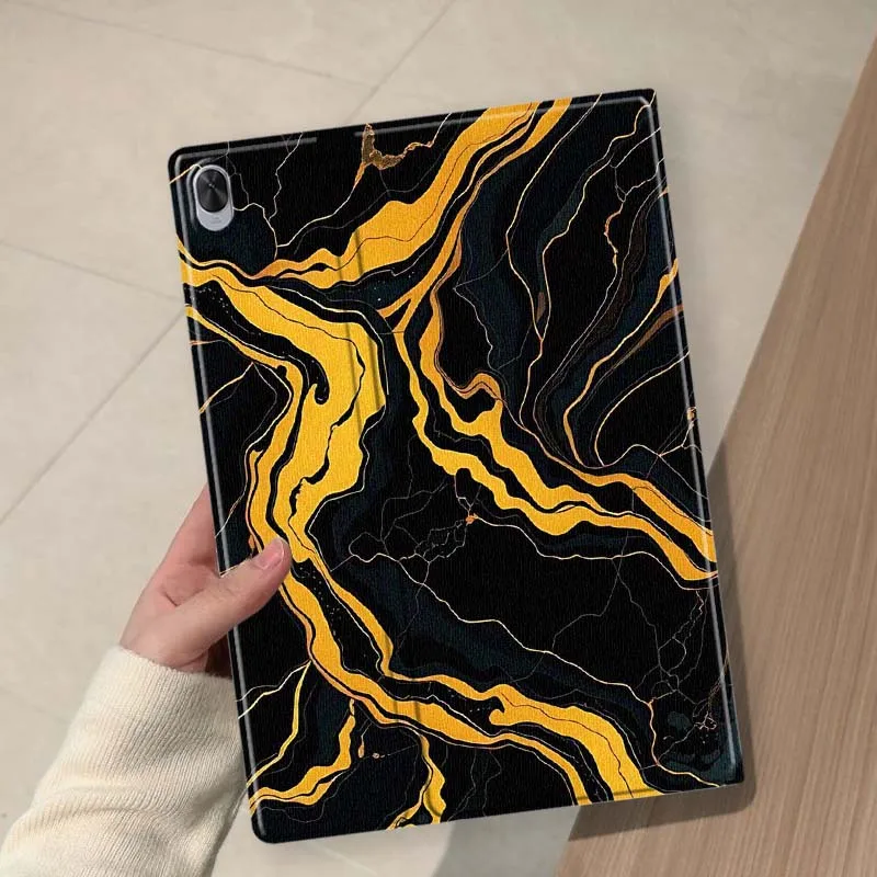 Golden Swirl Pattern Soft For Huawei MediaPad 11 M5 M6 ES Pro M5Lite Honor Pad V7 V8 X7 X8 X9 GT Pro Tab Tablet Case
