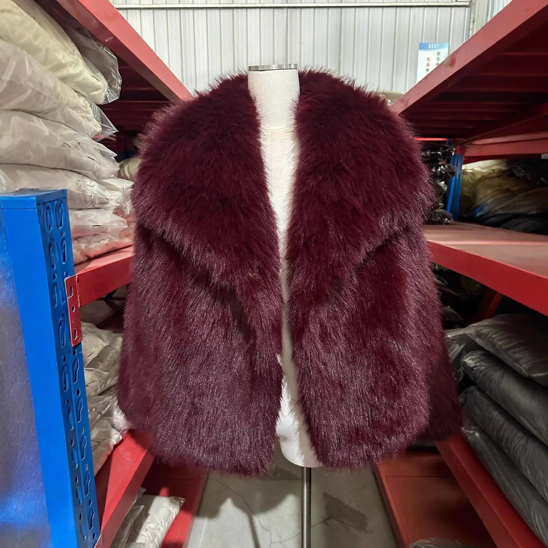 شتاء جديد Sle المرأة معطف الفرو فرو المنك واسعة طوق فضفاض ort معطف الأوروبي Sle طويل Sve ort طول مع قبعة