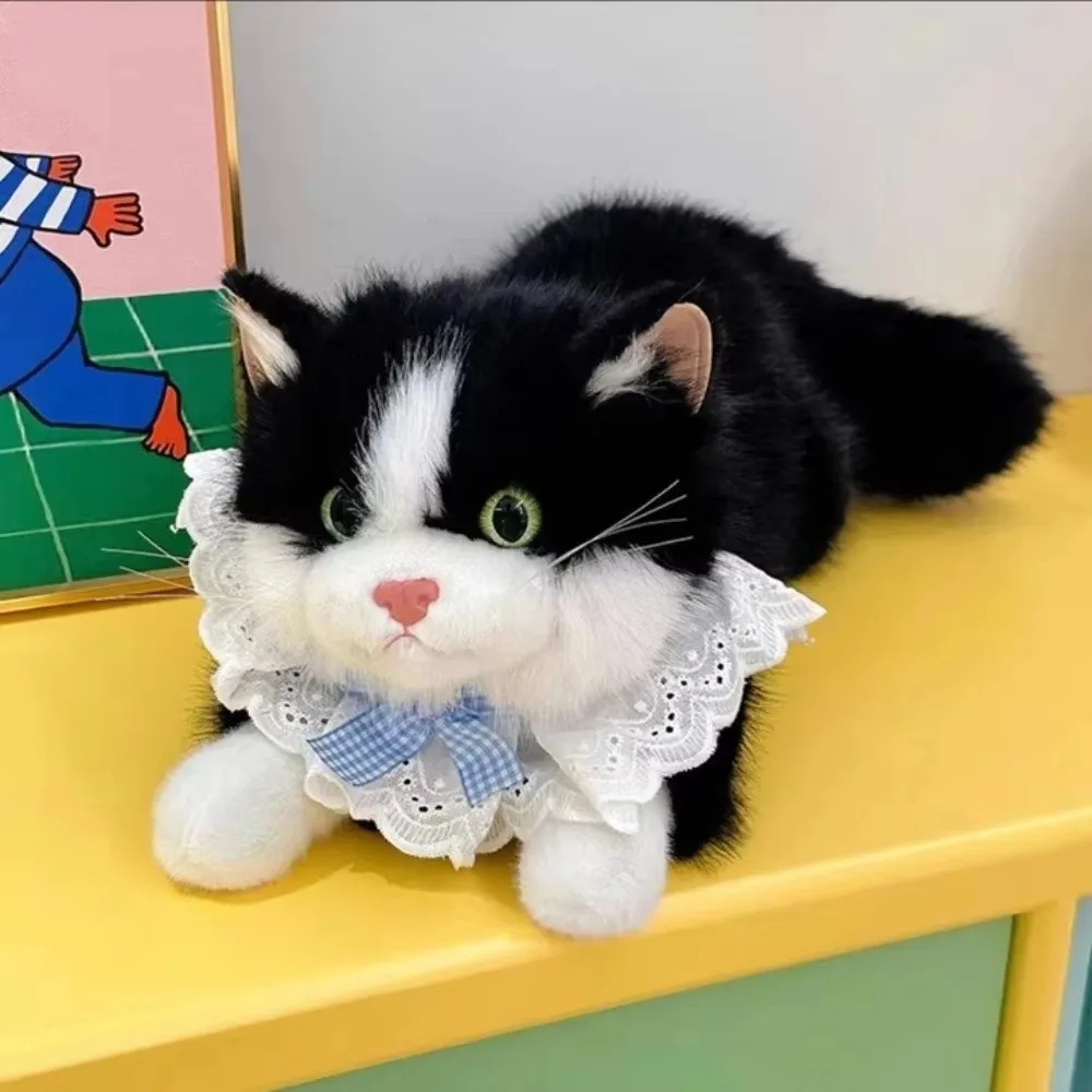 Ragdoll Cat Simulation Cat Plush Toys Fluffy Soft Simulated Kitten Model Cute Realistic Plush Cat Doll Nursery Decor