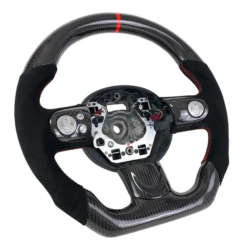 For Custom Carbon Fiber Suede Steering Wheel for MINI Cooper F54 F55 F56 F57 F60 S JCW Hatch Countryman 14-23 Car Steering Wheel