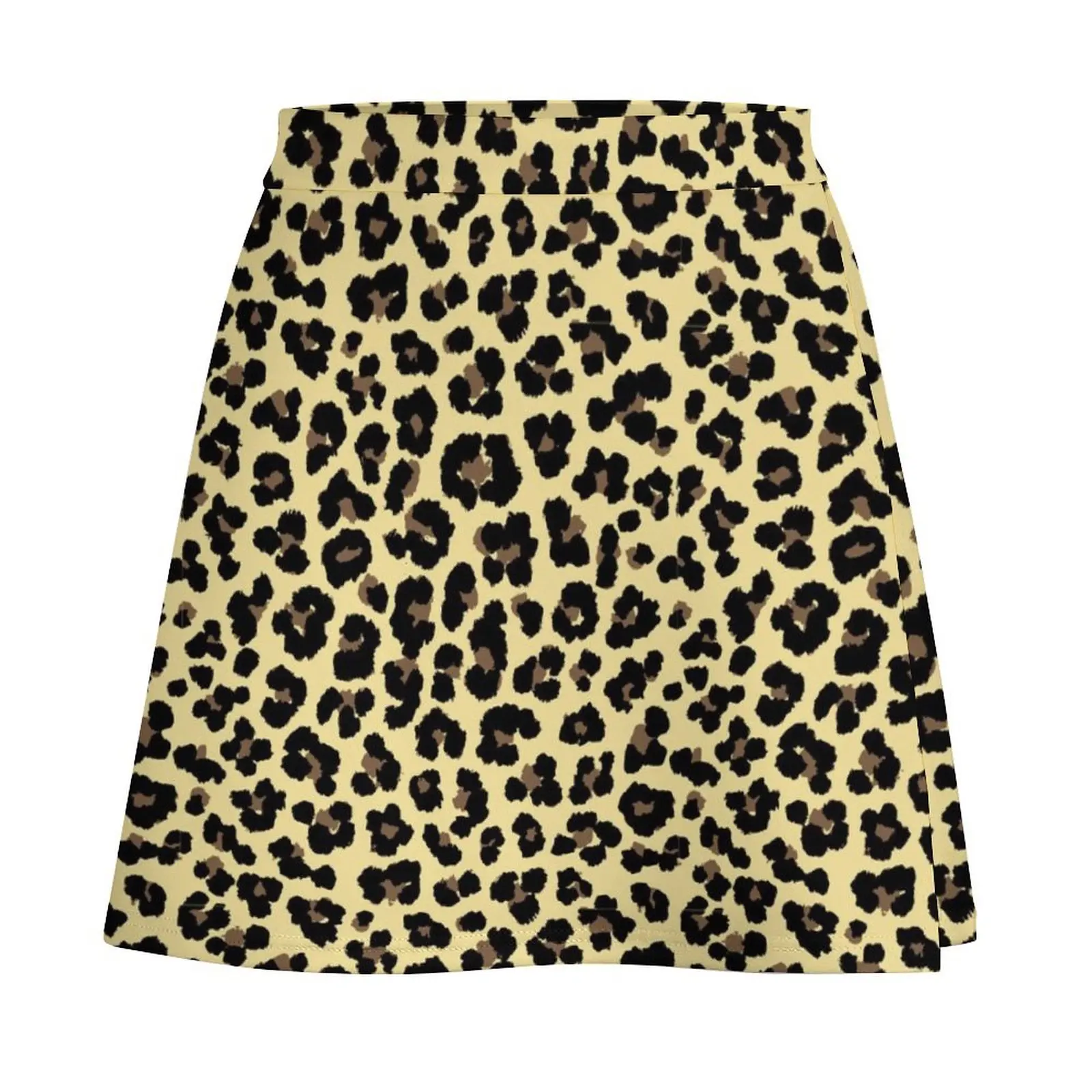 Leopard Skin Print Mini Skirt japanese fashion rave outfits for women Mini Skirt