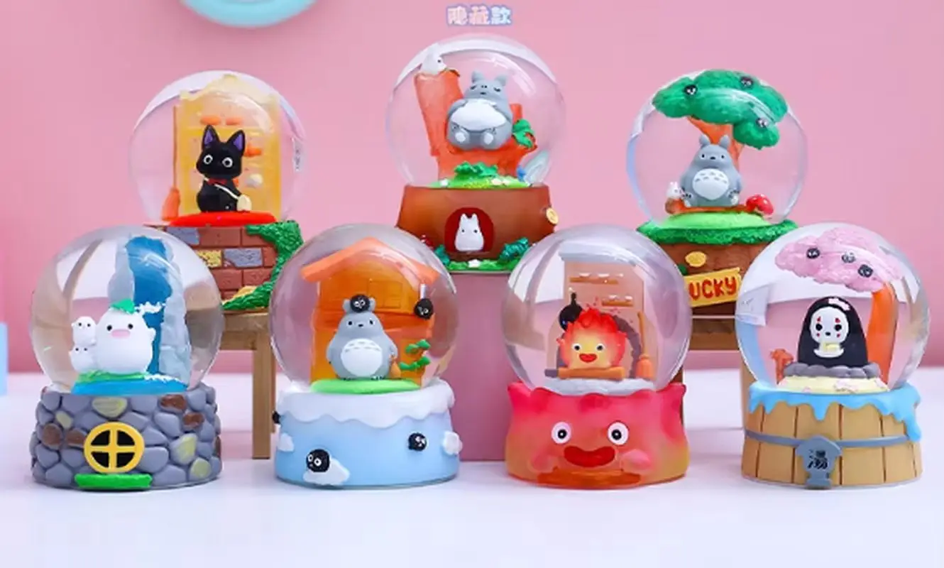 

Новый продукт в наличии, аниме встречает сказочную слепой ящик, милый мини-хрустальный шар, милый настольный мультяшный декор для спальни, игрушки