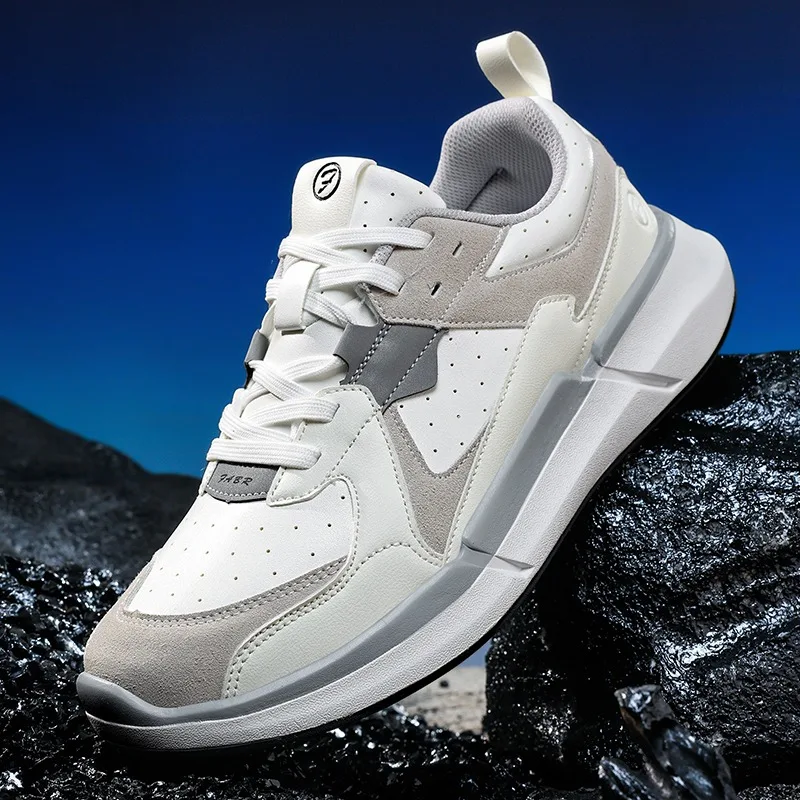 

New Men's Sneakers Platform Casual Shoes Lace-up Mens Vulcanized Shoes Breathable Outdoor Running Shoes Fashion Tenis Masculino