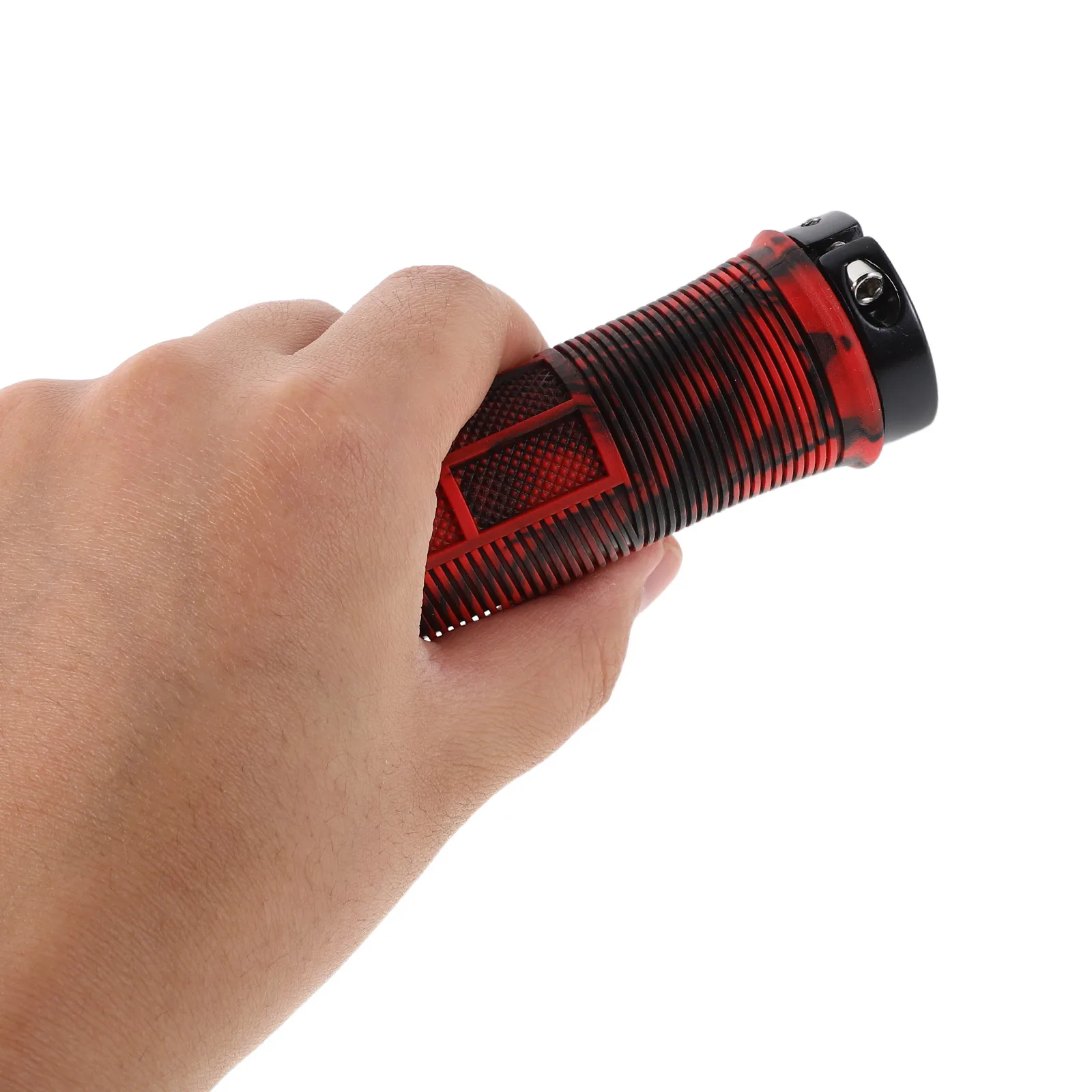 2Pcs Foldable Bicycle Handlebar Grips Non-Slip Locking Mountain Bike Grips Camouflage Handlebar Covers Outdoor Riding Grip