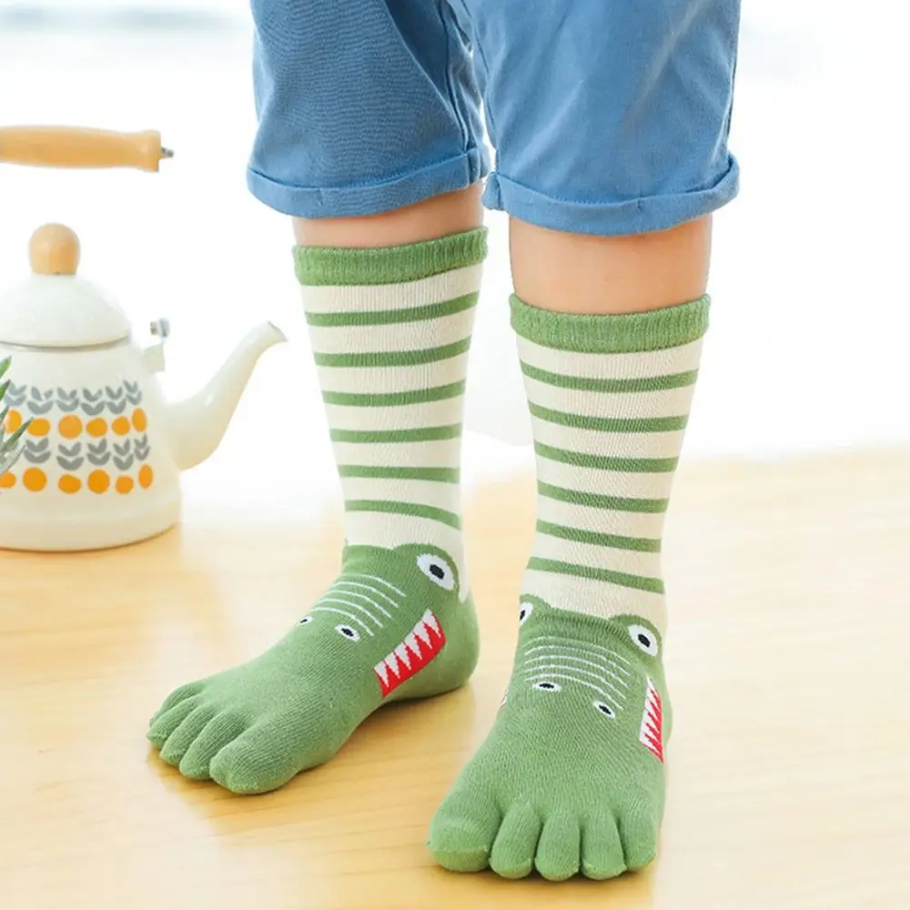 Breathable Children's Long Tube Socks Healthy Sweat-absorbing Cotton Socks Toe Socks