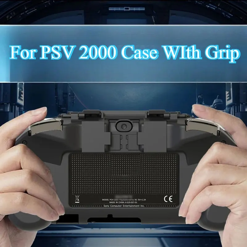 Gamepad Hand Grip Protective Shell Back Touch Button Case with L2 R2 Back Buttons Accessories for PS Vita 2000 PSV 2000 PSV2000
