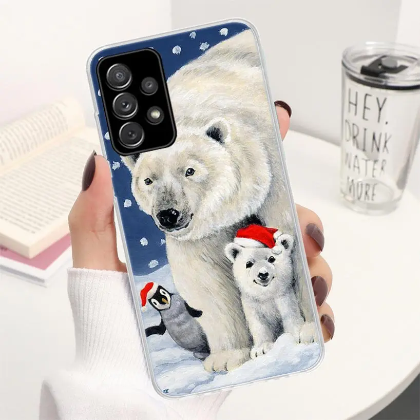 Polar Bear Newly Arrived Coque Phone Case For Samsung Galaxy A51 A50 A71 A70 A41 A40 A31 A30 A21S A20E A10 A11 A01 A6 A7 A8 A9 +