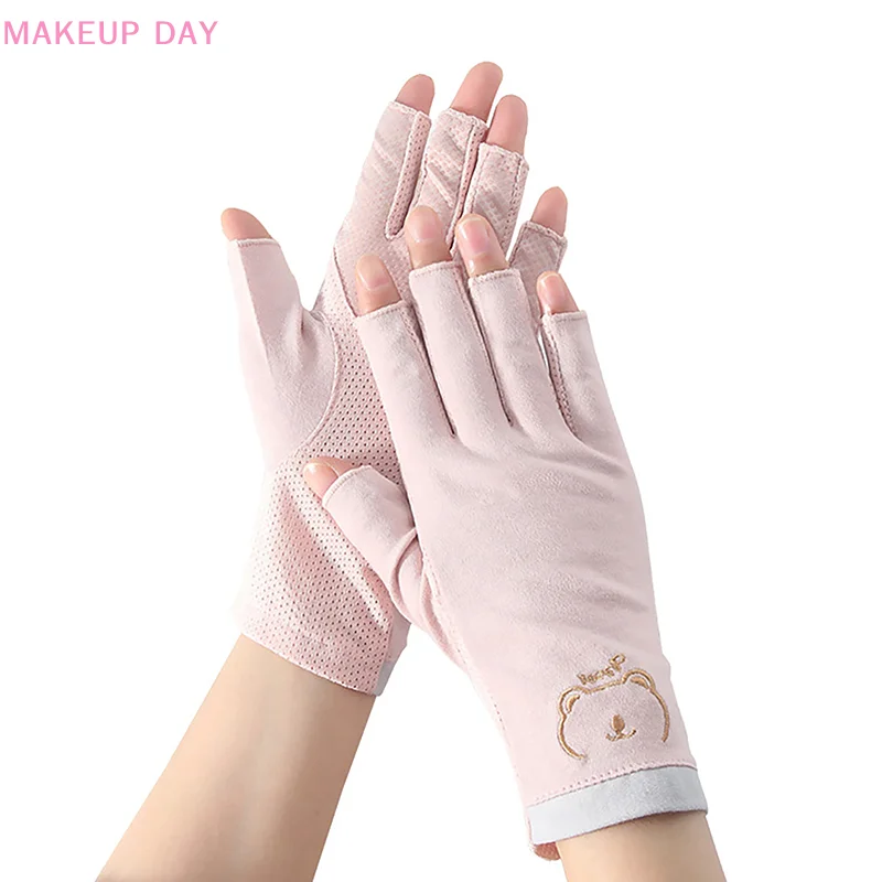 1 Paar Anti-UV-Nagel handschuhe UV-Gel Schild Handschuh finger lose Maniküre Nail Art Tools LED Lampe Nägel Trockner Strahlung Hand