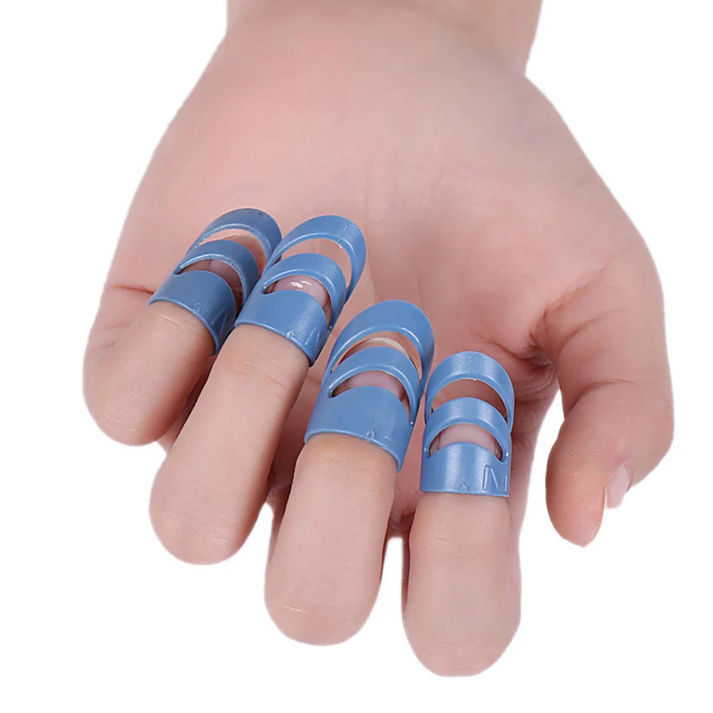 

5 Pcs Ring Finger Cover Guitar Picks for Acoustic Guitars Bass Banjo Thumb Pickup Blue Medium