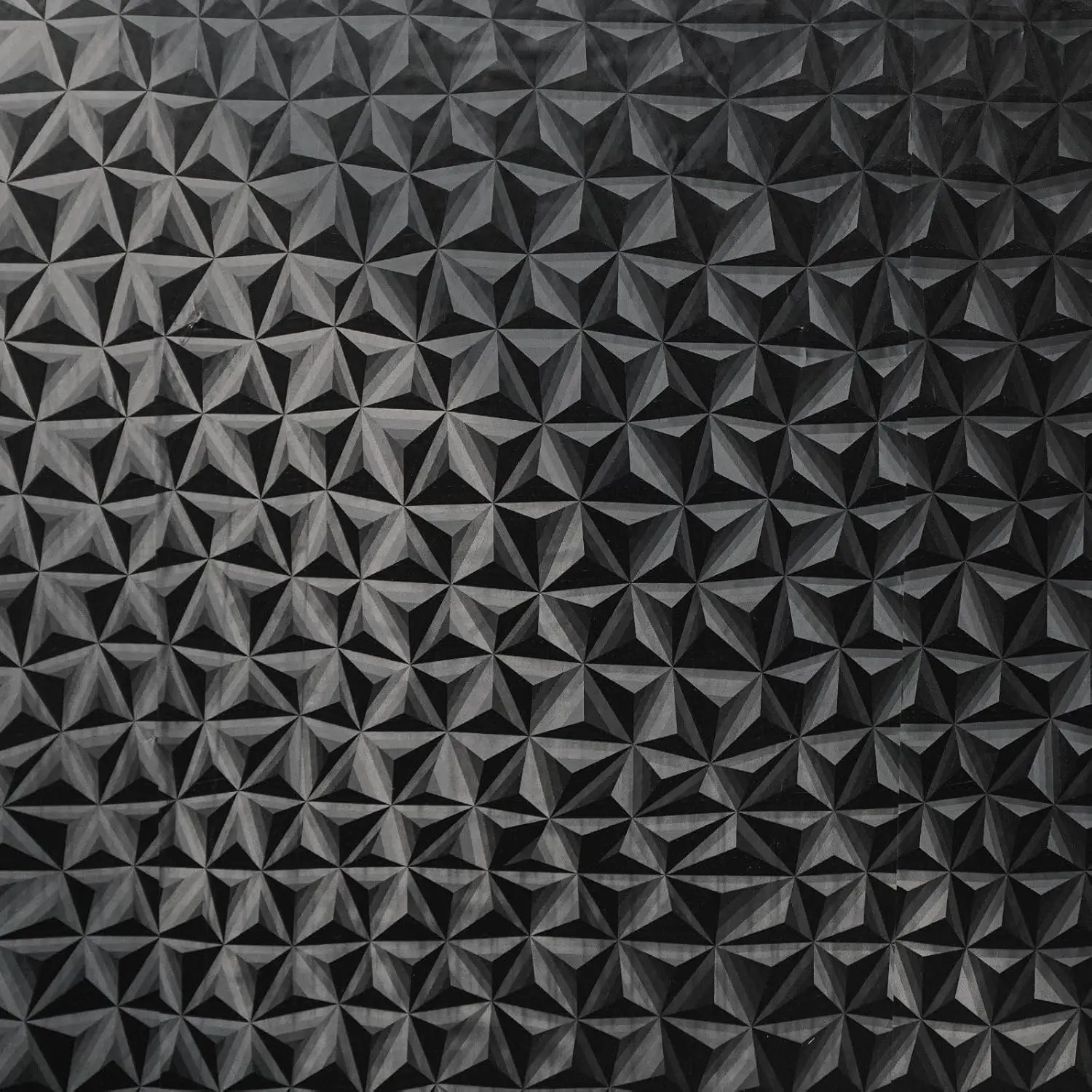 3D Black Peel and Stick Wallpaper Star Textured Self Adhesive Wallpaper Removable DIY Contact Paper for Bedroom Living Room
