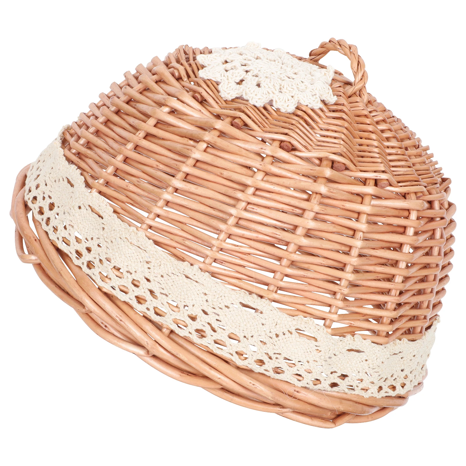 

Rattan Food Cover Dome Kitchen Decor Baked Goods Protector Bread Smooth Prevention Modern Design Cake Cover Domes