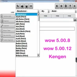 Car repair software For WOW 5.00.8 diagnostic Software 5.00.12Englishwith Kengen For Vd Tcs French Czech WOW Diagnostic Multilin