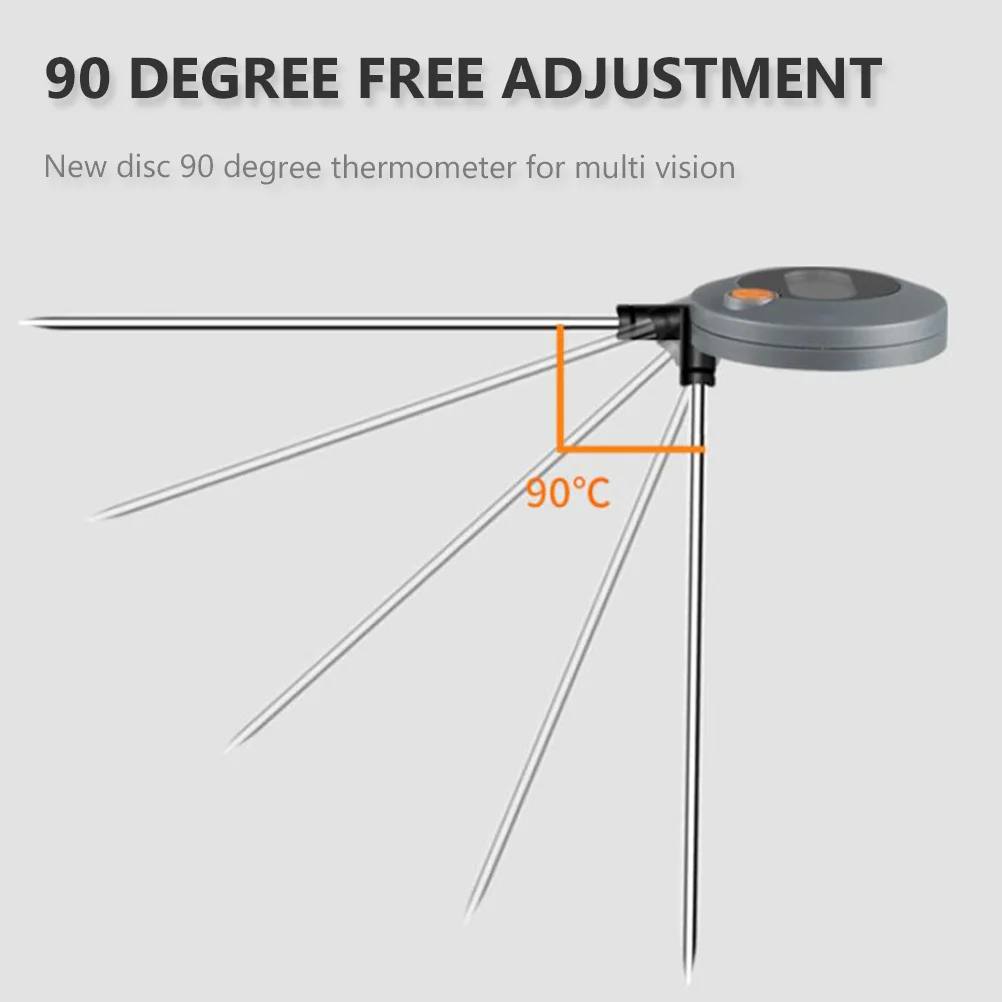 

Thermometer Kitchen Gadget Probe Type Instant Read Meat Water Oil Milk Thermometer Lightweight Portable For Cooking