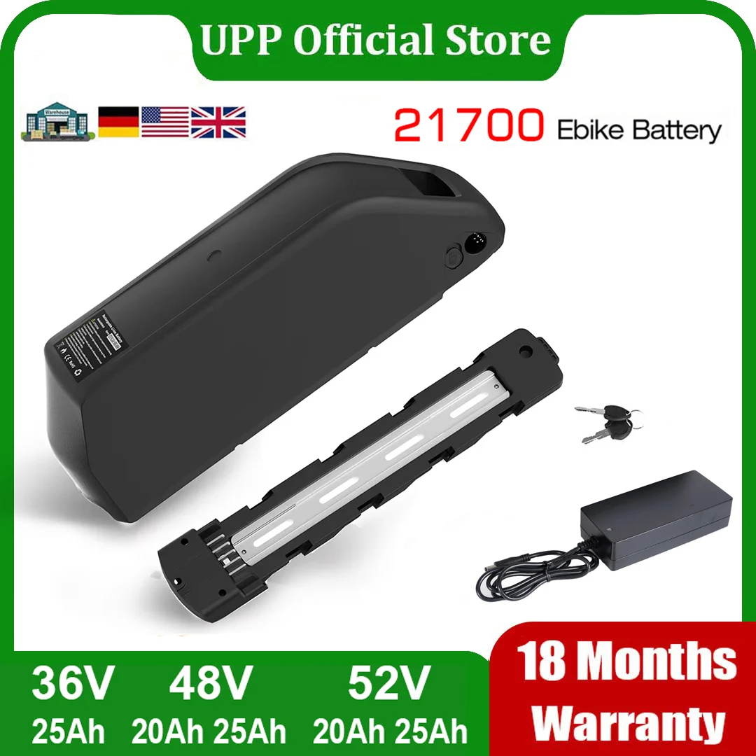 

Polly battery 21700 48V 52V 60V 19.2Ah 24Ah Escooter E-Bycicle Pack for 1500W 1000W 500W 350W 250W Electric Bicycle Bafang Motor