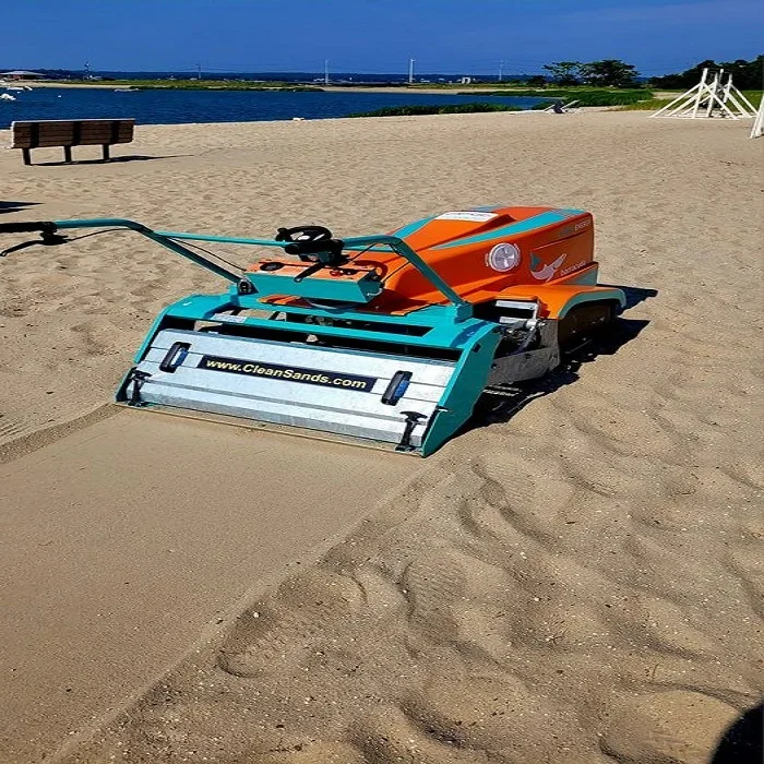 

In Stock Heavy-Duty Beach Cleaner Tractor Attached Environmental Machine for Garbage Removal Seaeweed Stone and Seagrass