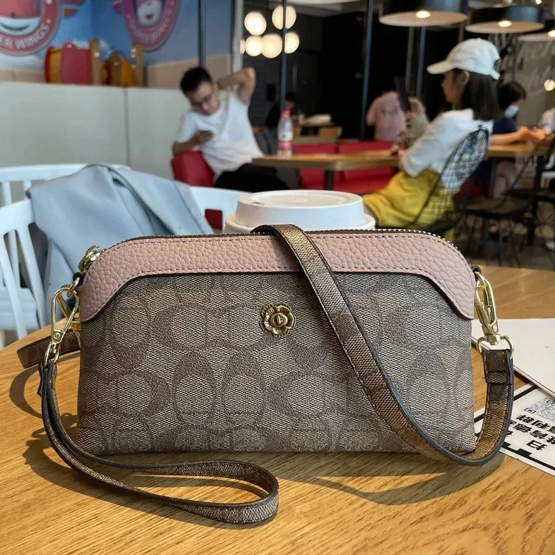Hot Sale 2026 New Women Splicing Mobile Phone Bag, Trendy Long Style Crossbody Wallet Handbag, Versatile Daily Shoulder Purse