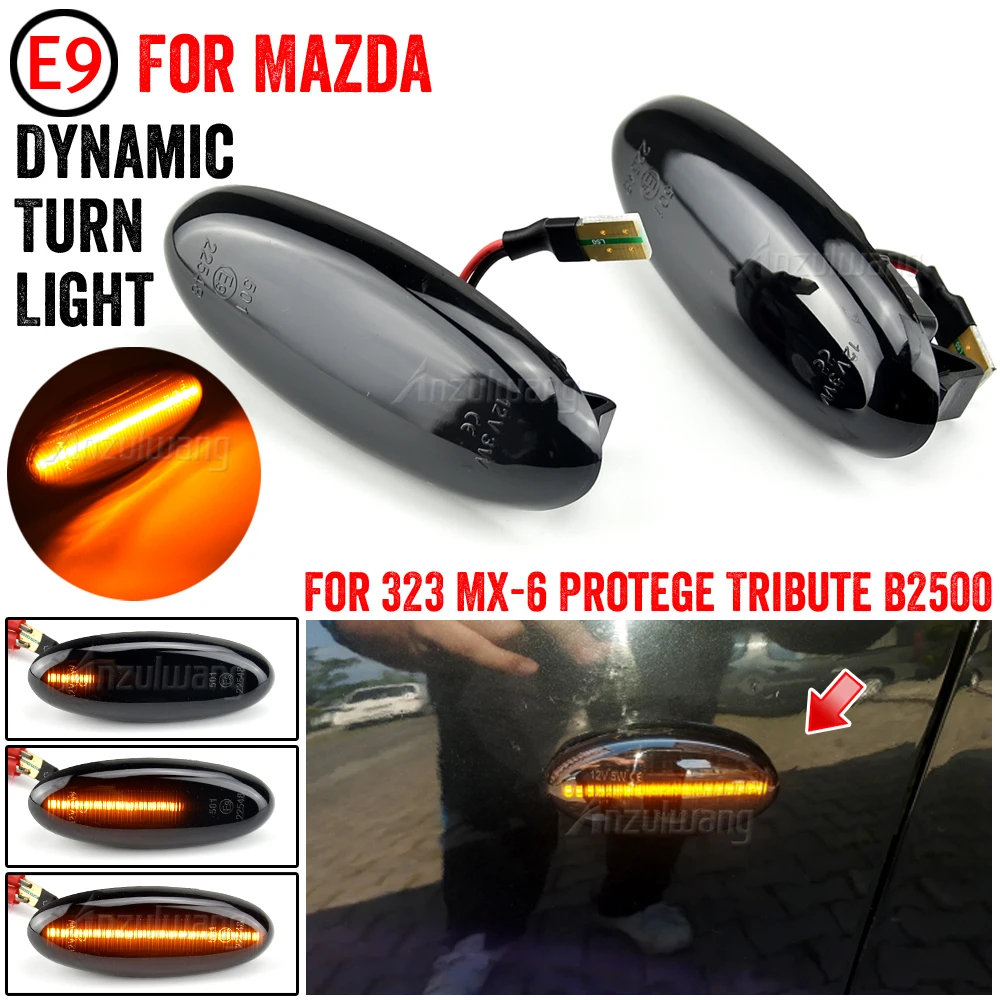 LED Turn Signal Light Side Marker Lamp For Mazda B2500 323 1997-1998 Tribute MX-6 Protege 2001 2002 2003 High Quality Dynamic