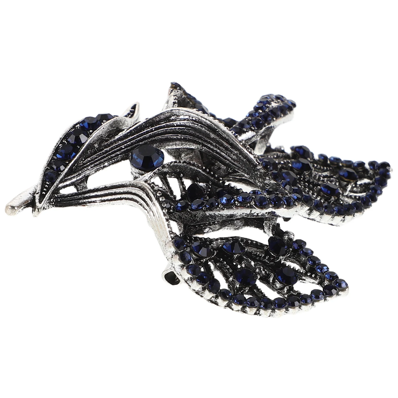 

Vintage Rhinestone Flower Brooch Elegant Crystal Lapel Pin Handmade Jewelry for Women Wedding Party Daily Wear