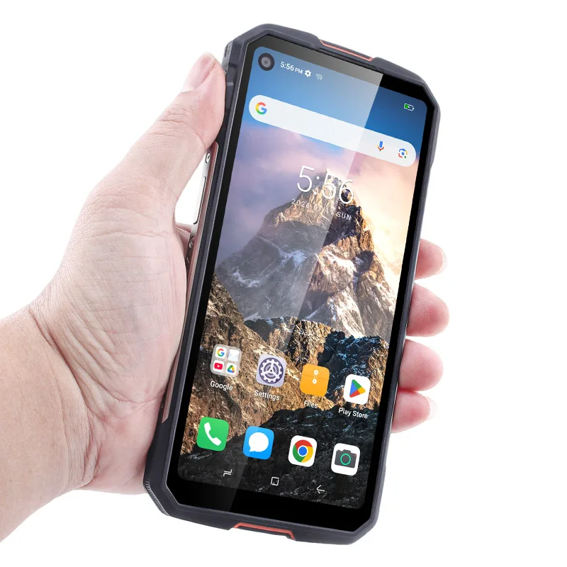 NEW UNIWA F915 4GB+64GB 6.28 Inch 5300mAh Large Explosion-Proof Battery Android 16 NFC Rugged Smartphone with Fingerprint Unlock