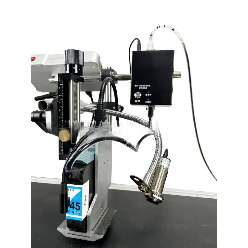 Includes ink cartridge, ink bag, half-inch one-inch online inkjet printer