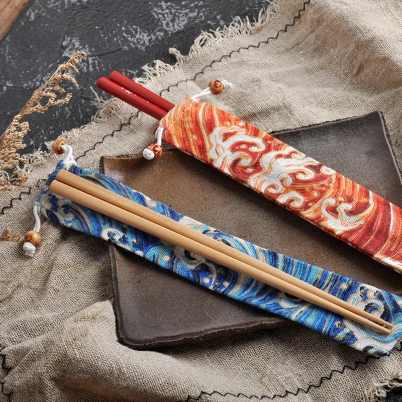 1Pcs Reusable Straw Pouch Bag For Metal Straw Cutlery Colorful Travel Camping Chopsticks Spoon Fork Knife Storage Bag Container