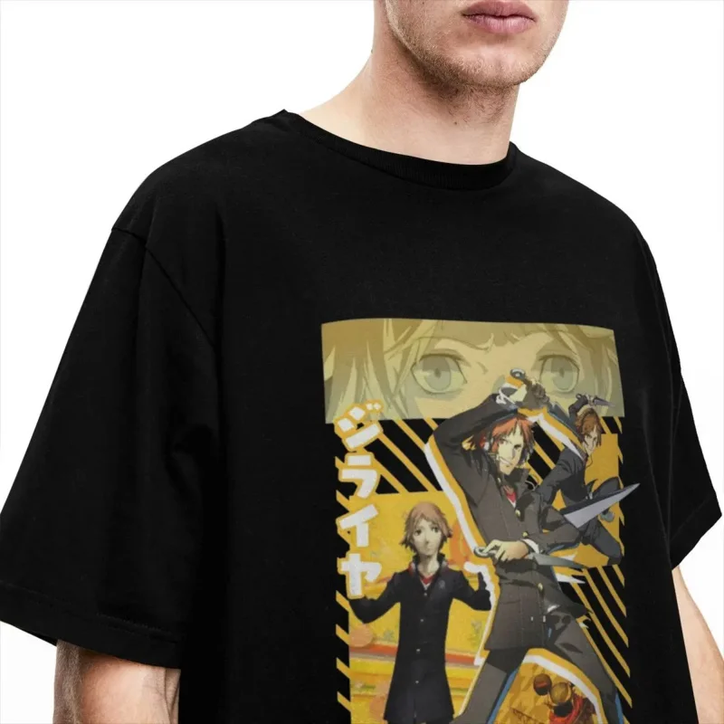 Game Persona 4 Yosuke Hanamura shirt merch for men women 100% cotton crazy tees short sleeve tops gift idea