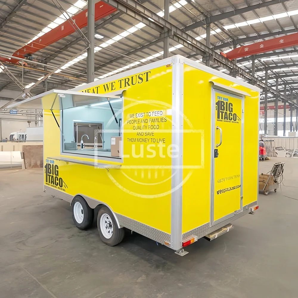 مقطورة الطعام عربة الغذاء المتنقلة قافلة شاحنة همبرغر شكل مصنع الأعمال المتنقلة مخصصة مطعم السيارات
