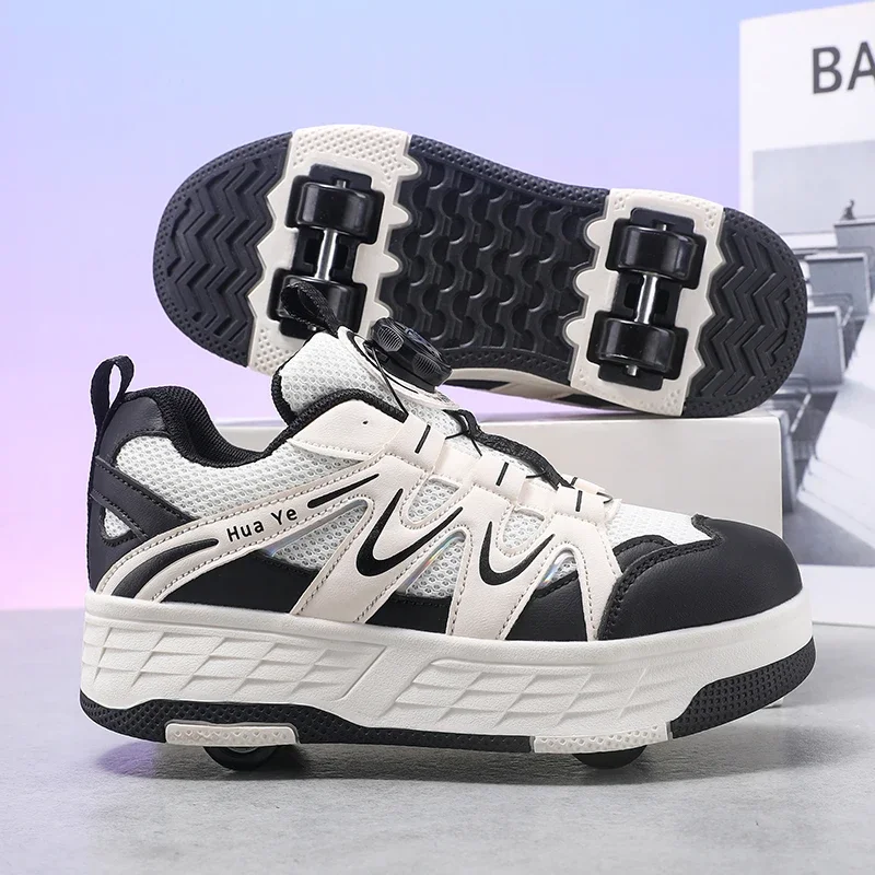 Children's Crazy Shoes Roller Skates Girls' Popular Four-Wheel Crazy Shoes Student Invisible Wheel Sports Shoes view 6