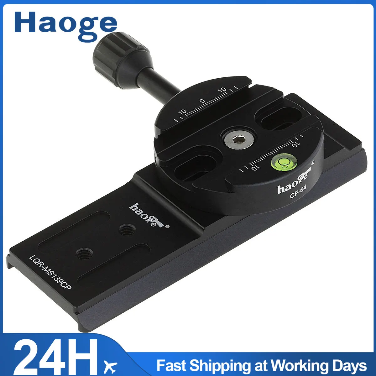 Haoge Arca Swiss Type Conversion Quick Release Clamp Adapter for Manfrotto 501HDV 503HDV 701HDV MVA500AH 577 Fluid Head