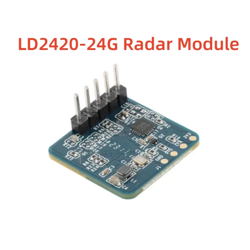 LD2420 Sensore radar a onde millimetriche 24G Modulo micro movimento intelligente per il corpo umano Banda ISM Alta sensibilità Basso consumo