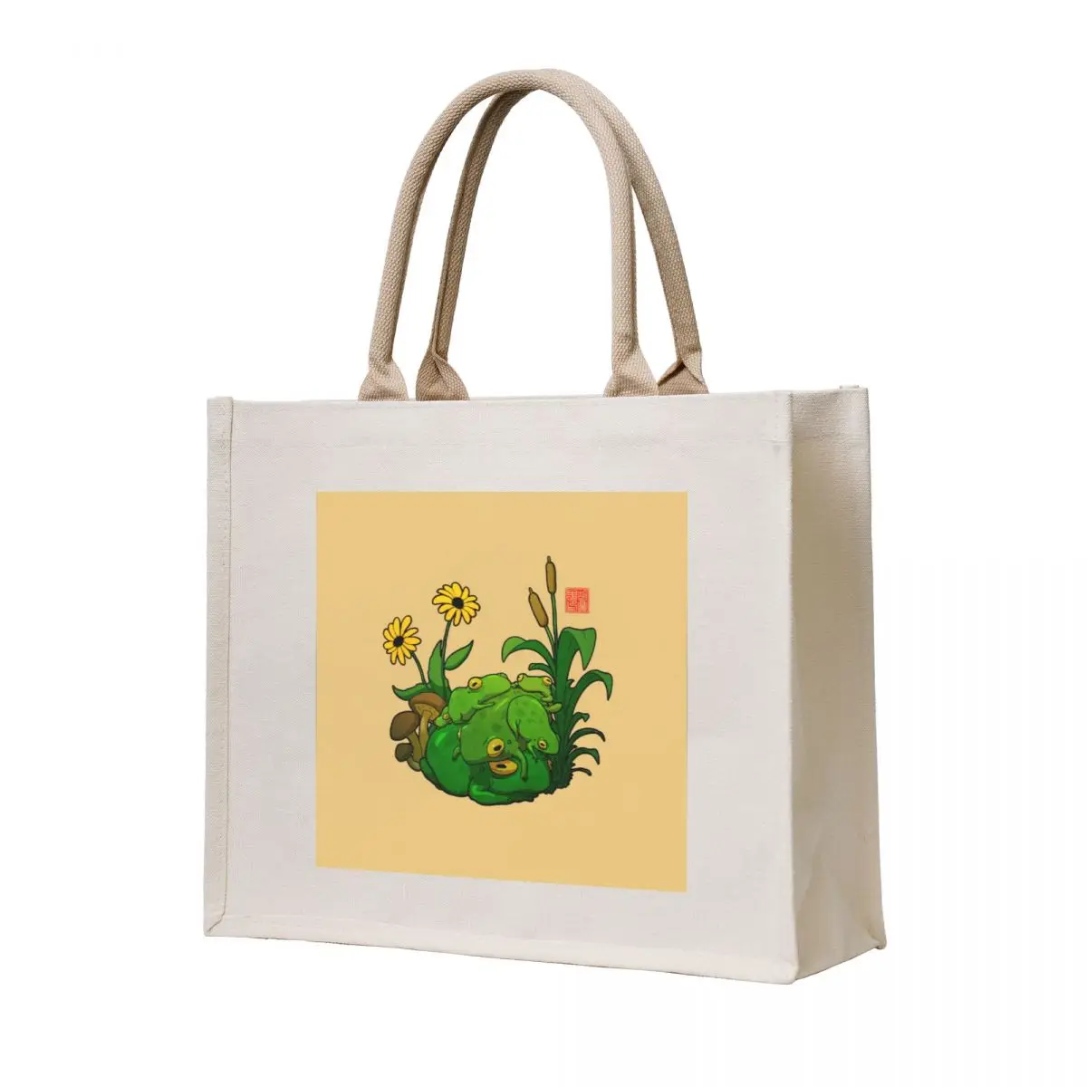 

World Frog Day Frog Pile Tote Bag female bag shopper bag woman hand