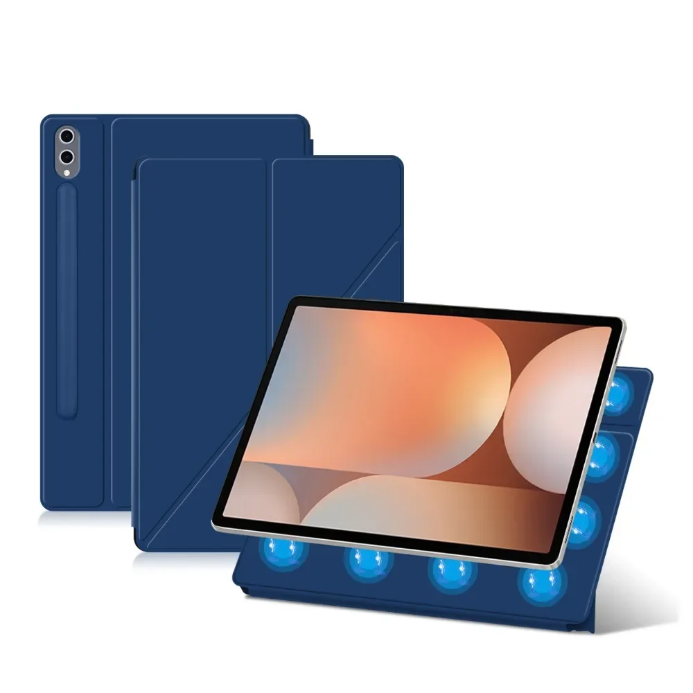 Магнитный чехол для Samsung Tab S10 Plus Smart Book Cover Чехол для Galaxy Tab S10 Plus 12,4 дюйма SM X820 X826 Y-Fold Stand Coque