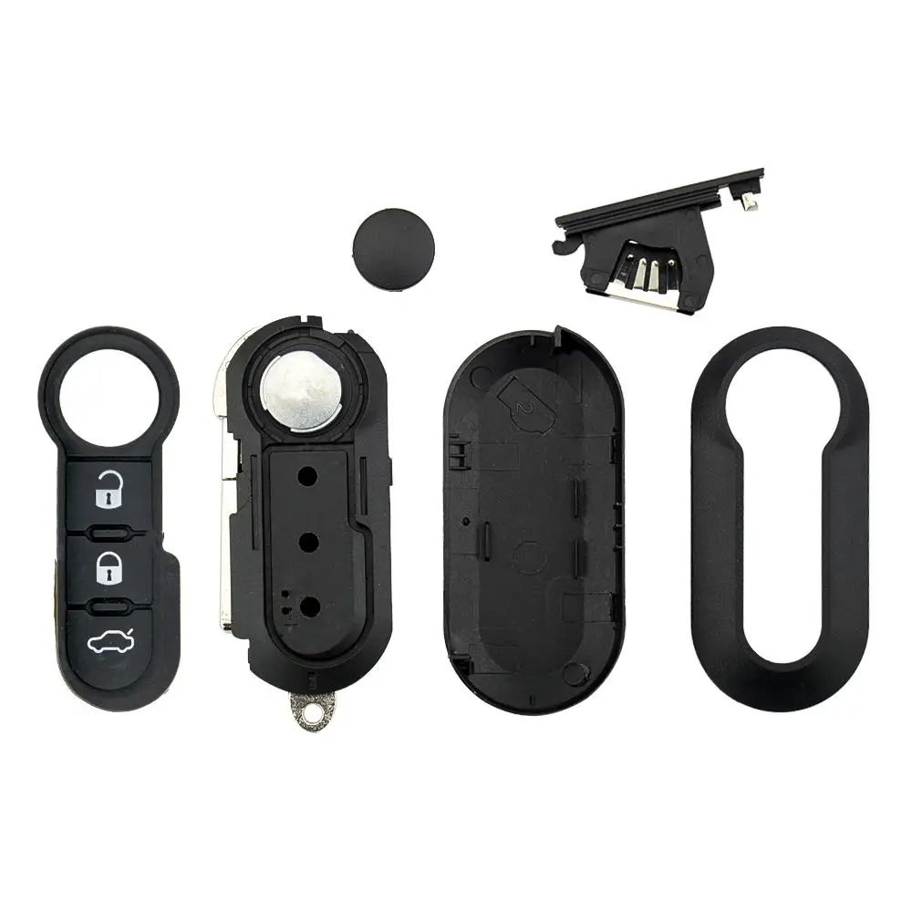 CN 017041   Fiat 3 버튼용 플립 키 4A 칩 433mhz