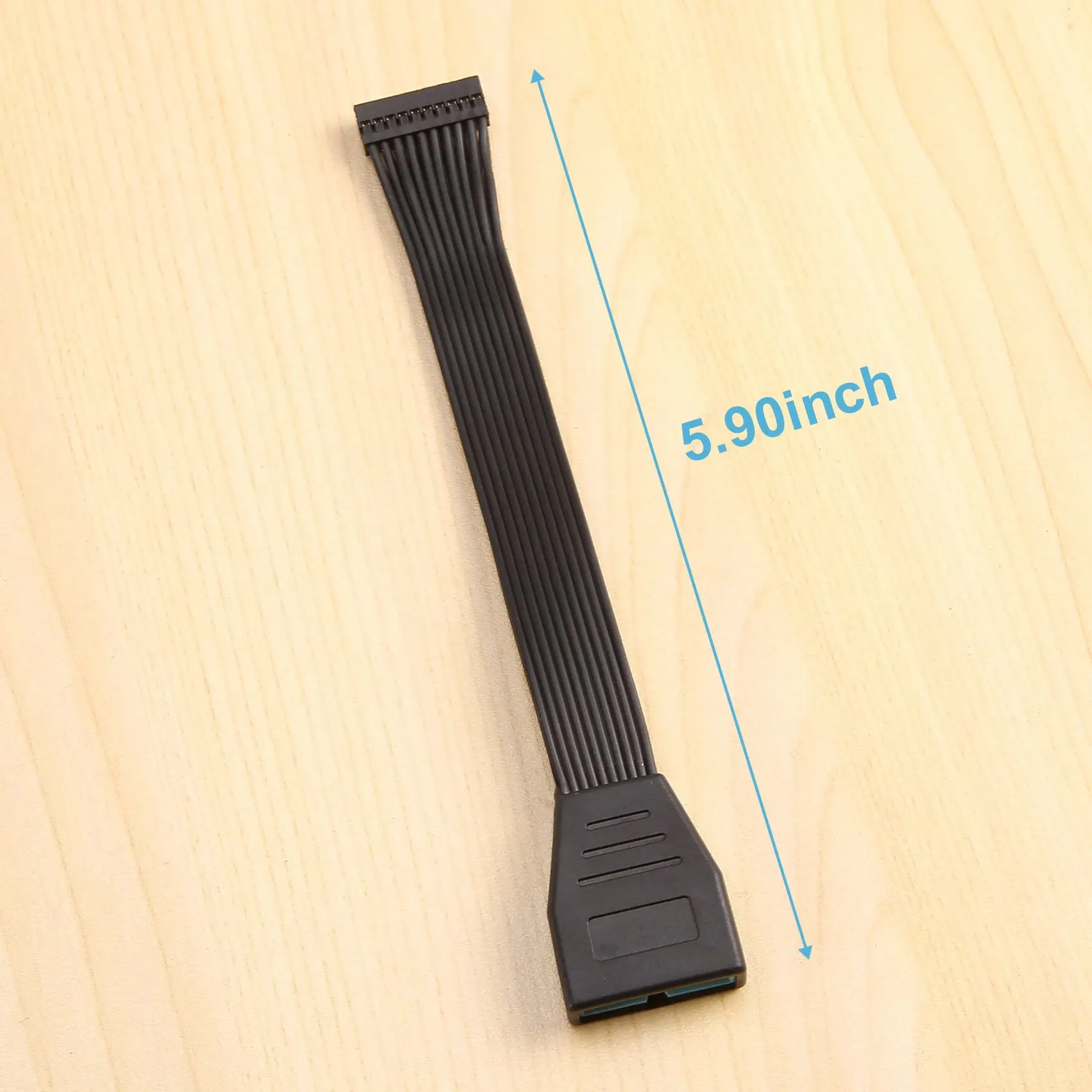 Classy-2Pcs Kleine Mini USB 3,0 19/20Pin Interne Verlängerung Header Adapter Kabel USB 20Pin Verlängerung Kabel Für Motherboard 15 cm