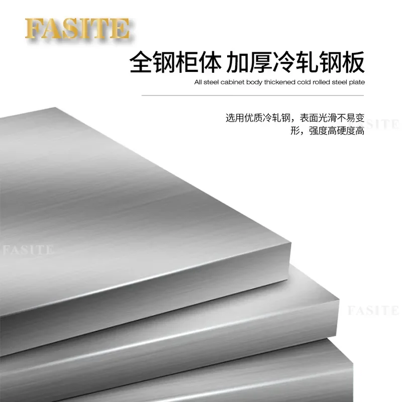 Office Iron File Cabinet Multi-layer Steel Financial Certificate Storage Accounting Locker Durable Metal Filing