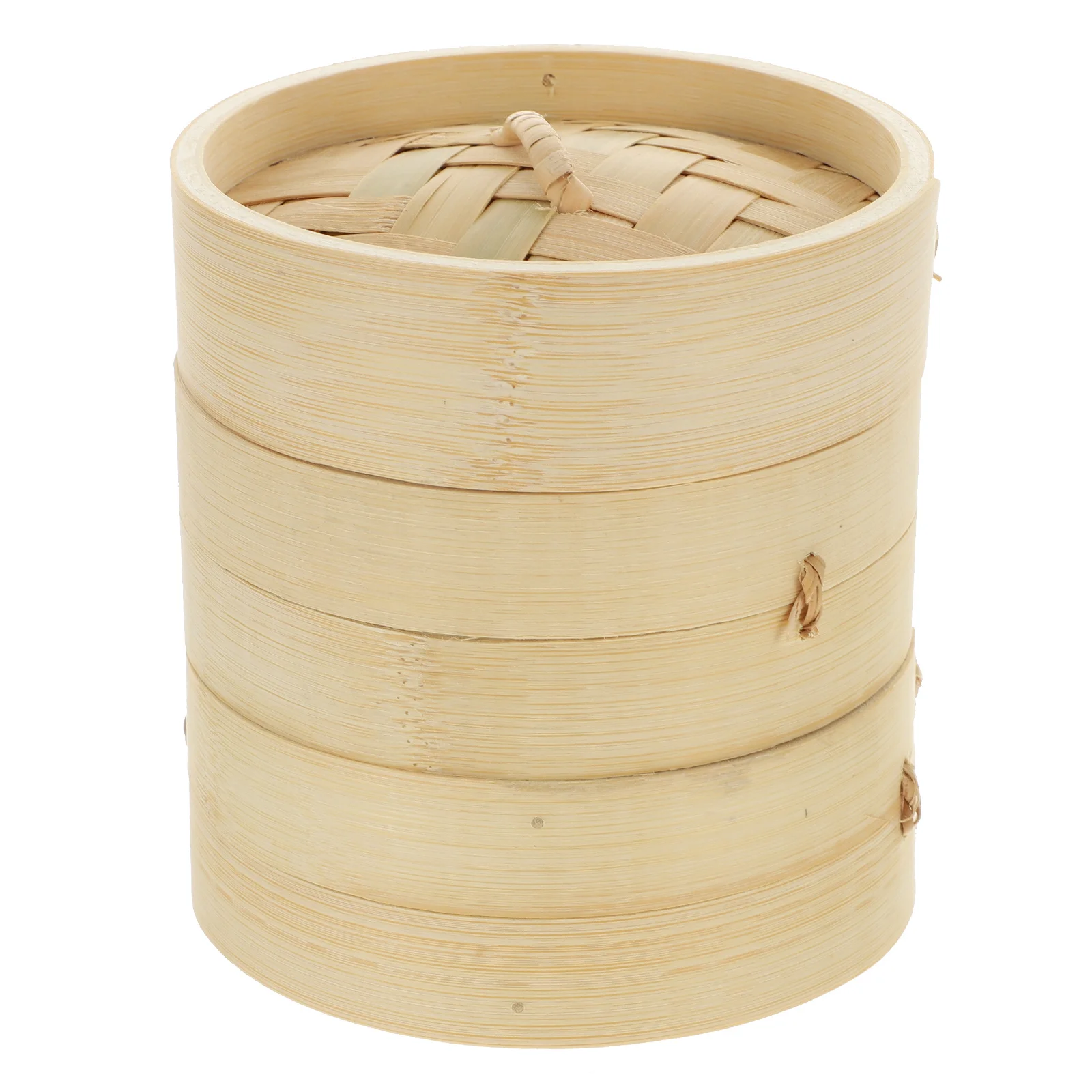 

1Set Bamboo Steamer Basket Strong Handmade Kitchen Food Steamer with Lid Non Stick Multi Functional Healthy Cooking Tool