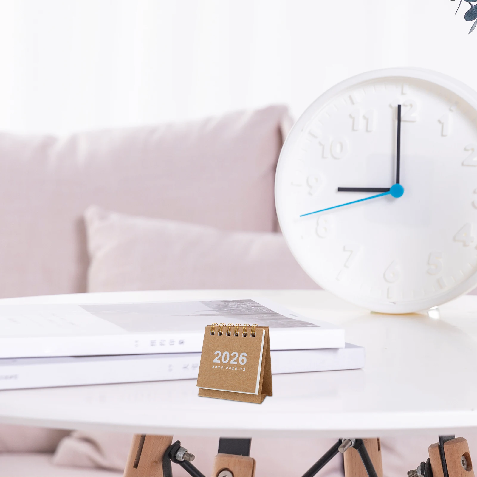 

Minimalist Mini Desk Calendar 2026 Compact Design Easy Carry Daily Task Tracking Stylish Accessory Home Office School Decor