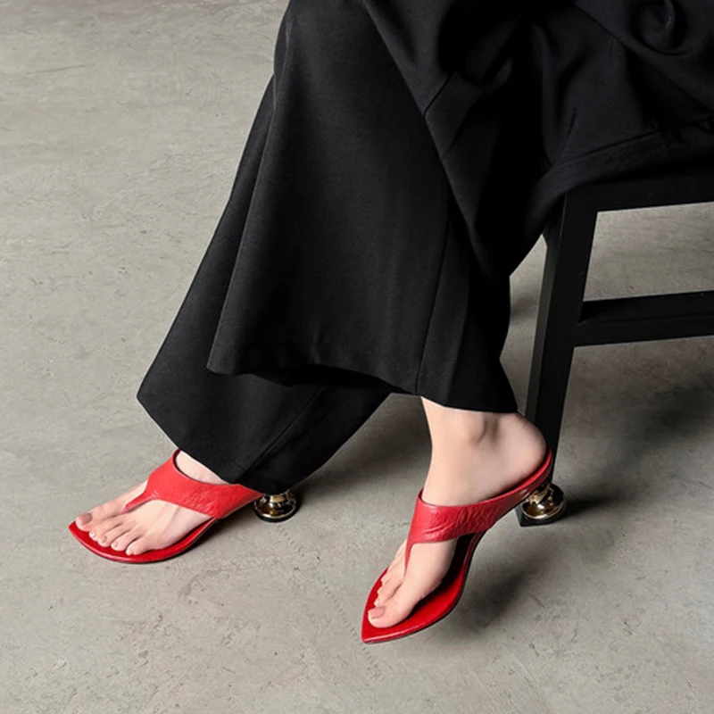 Women's Real Leather High Heel Sandals for Party & Casual