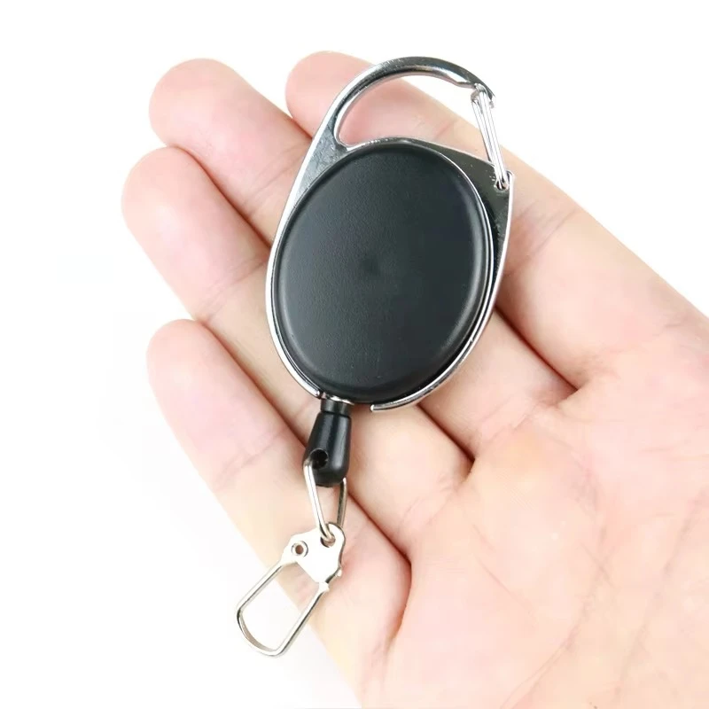 

Retractable Keychain Badge Reel Anti-lost Anti Theft Buckles for Working Permit ID Tag Clips Fishing Backpack Pendant Hook Clip